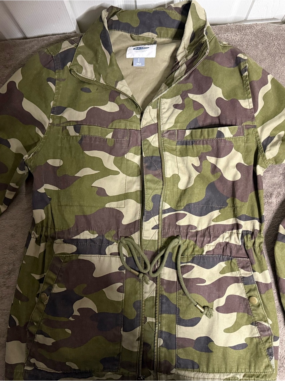 Old Navy Olive & Green Camo Jacket